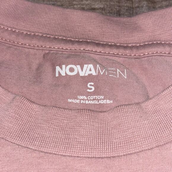 Fashion Nova Mens Mauve Blank T Shirt Size Small - Picture 2 of 5